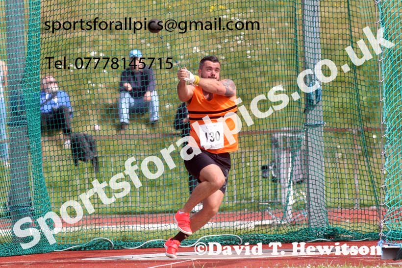 Senior mens hammer, 2022 Northern Senior and Under-20 Champs., Wavertree Athletics Centre, Liverpool. Photo: David T. Hewitson/Sports for All Pics